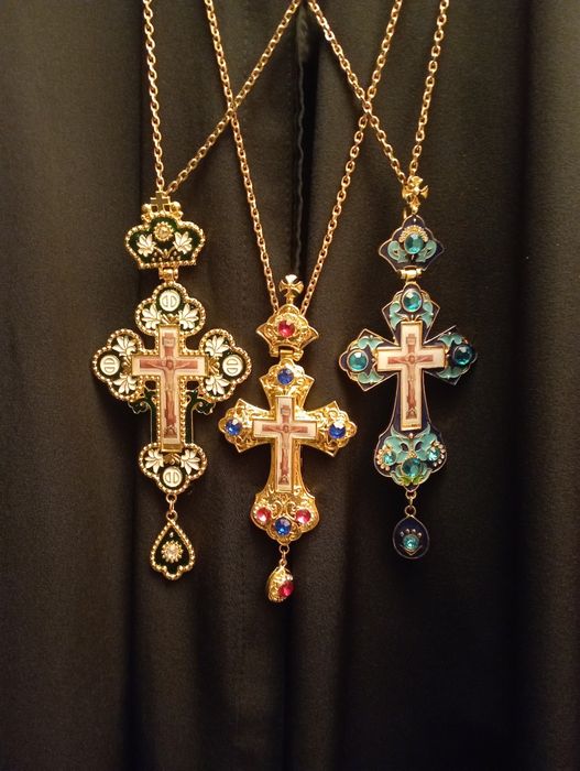 Хрест протоієрейський з прикрасами