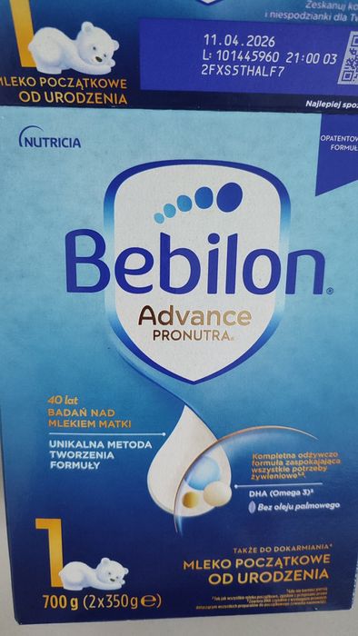 Sprzedam paczke bebilon advance 1 350g