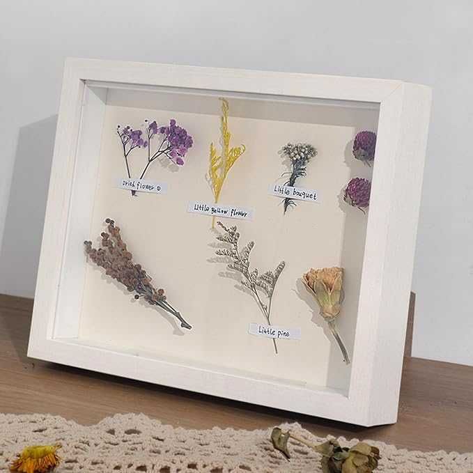 Ramka do dekoracji 3D, biała, 20 x 25 cm, głęboka