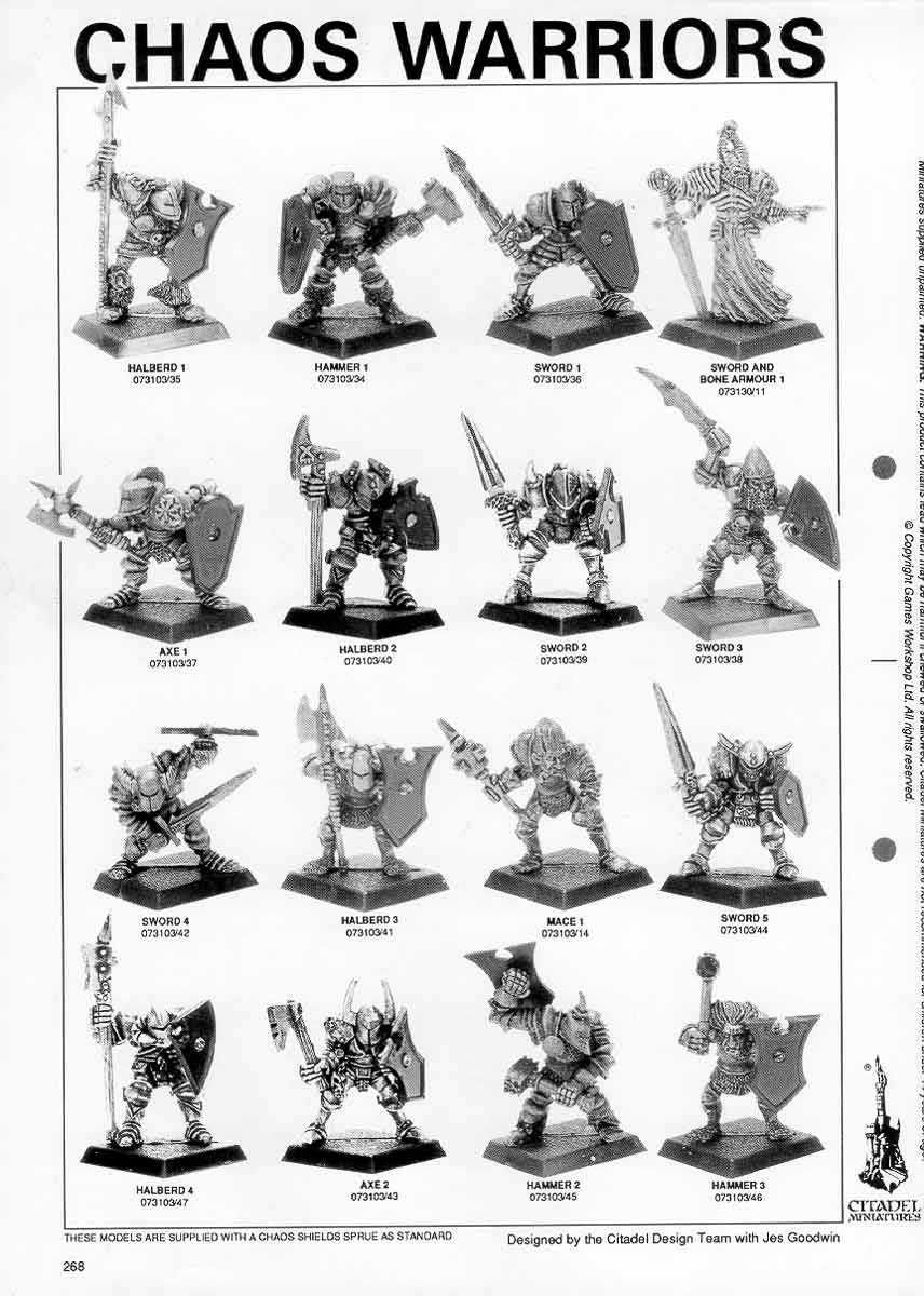 Warhammer Fantasy Battle: Chaos Warrior, Halberd 1, oldhammer