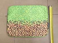 Etui na laptop na tablet 13" do szkoły dla chłopca Minecraft zielony f