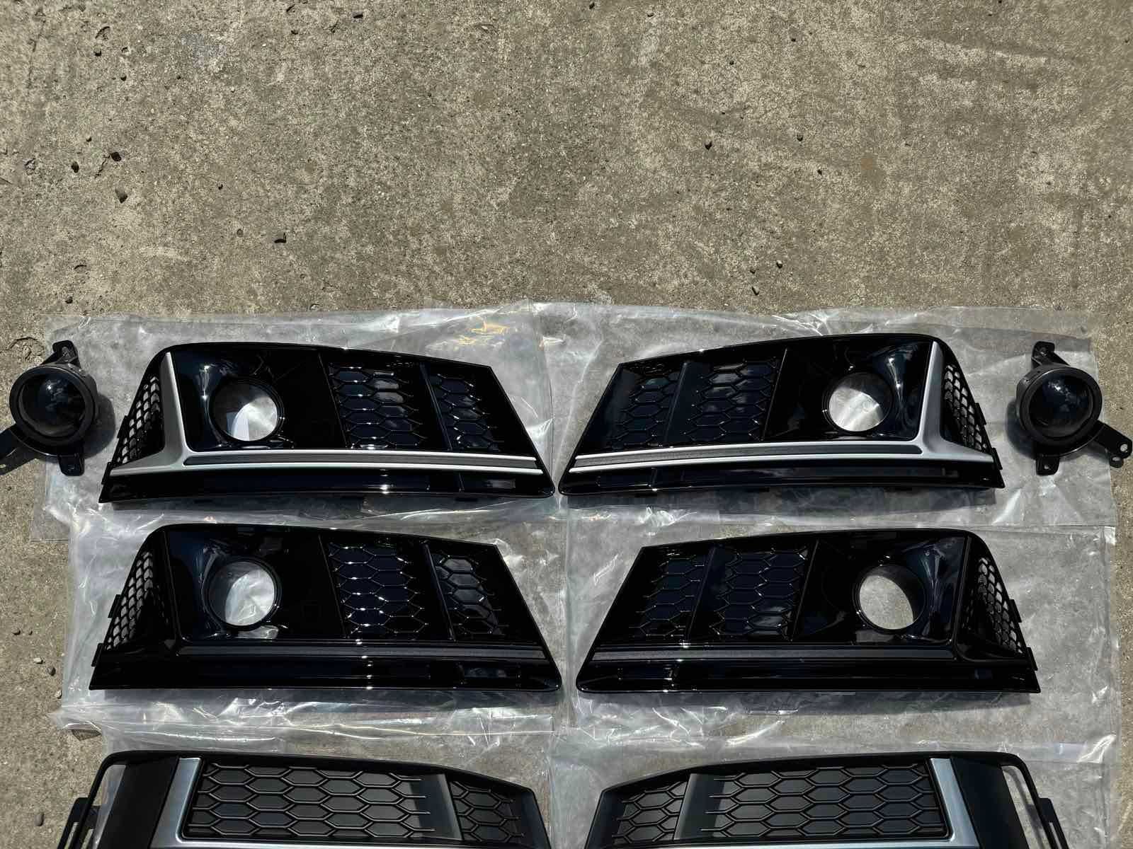 Решітки в бампер А4 В9 ауді S line обычный бампер решотка AUDI решетка