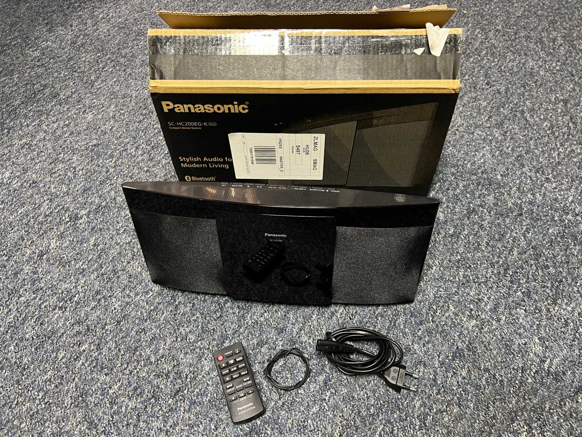 Panasonic sc-hc200 wieża FM/CD/MP3/USB/BT