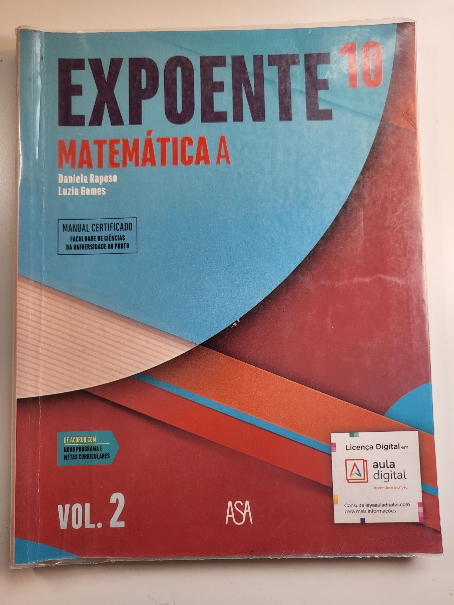 Livros Matemática A 10⁰ Ano, conjunto 2 volumes + C.A