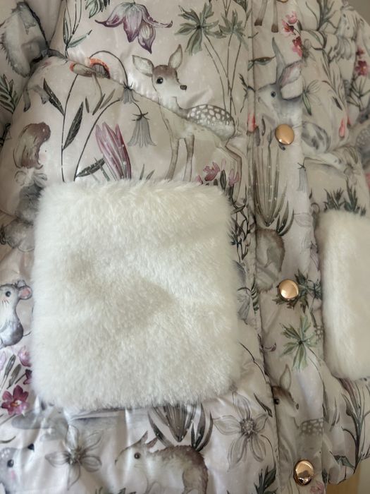 Zimowa nieprzemakalna kurtka dziewczęca next