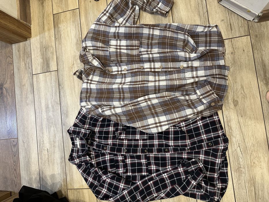 Клетчатая рубашка женская свободного кроя