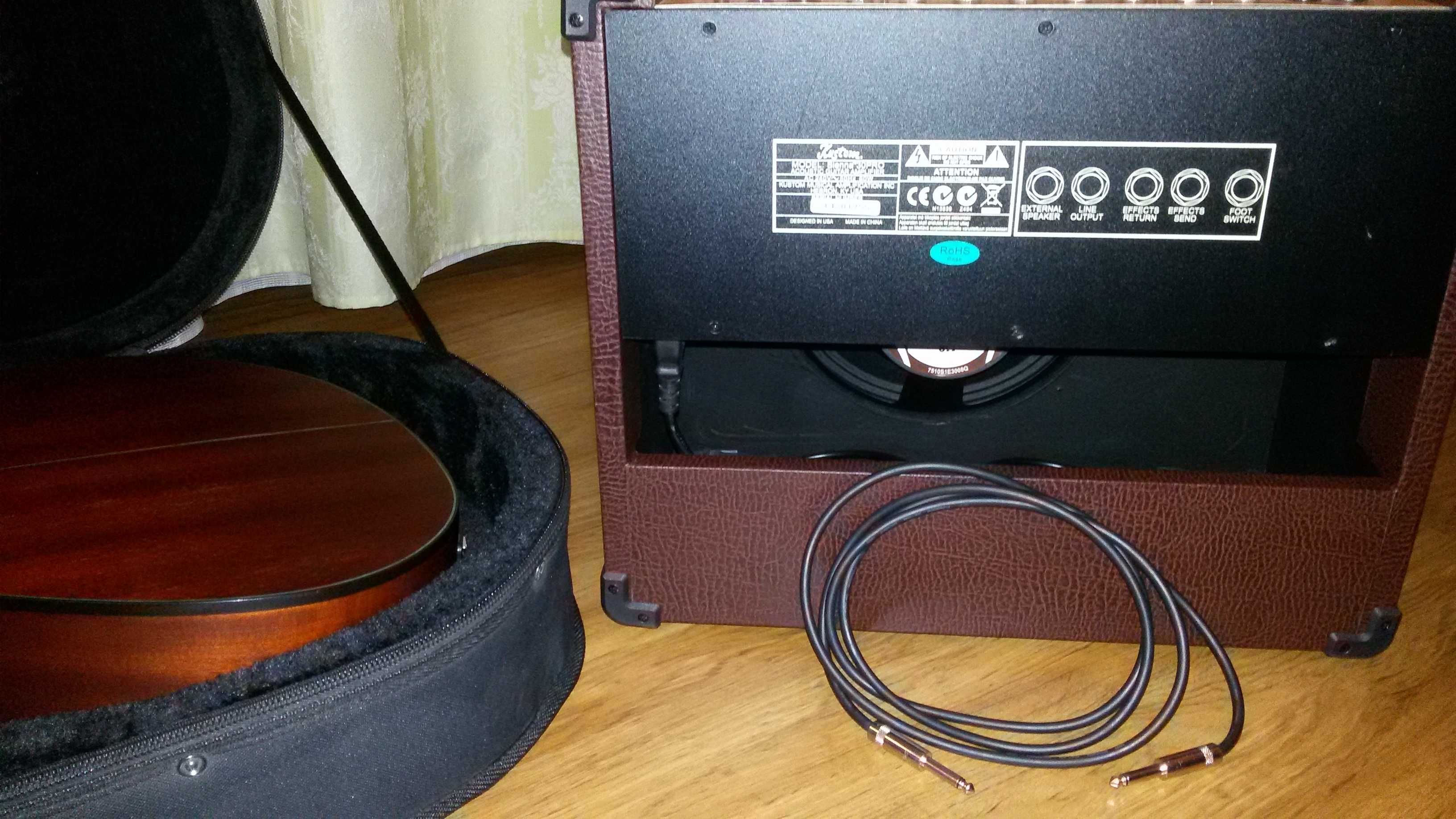 Gitara Elektro-Akustyczna Ibanez z piecykiem Kustom Sienna 30 Pro.