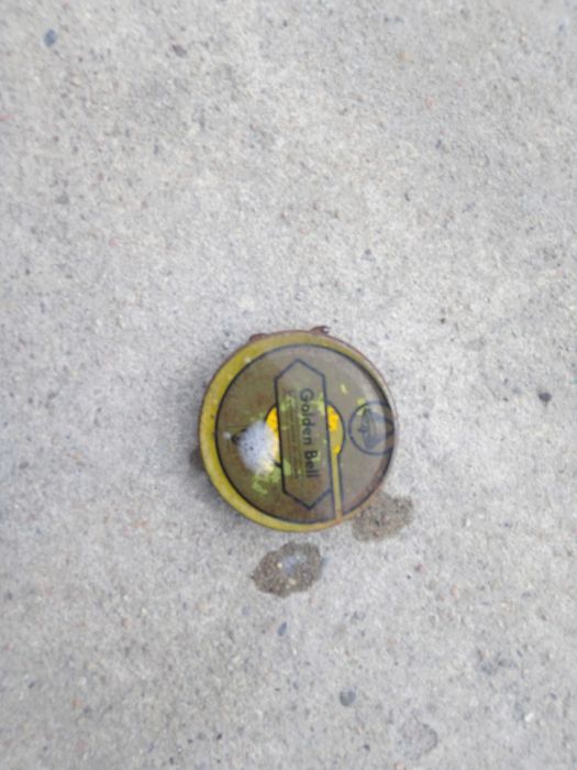 Golden Bell luksusowa pasta do obuwia brązowa puste opakowanie puszka