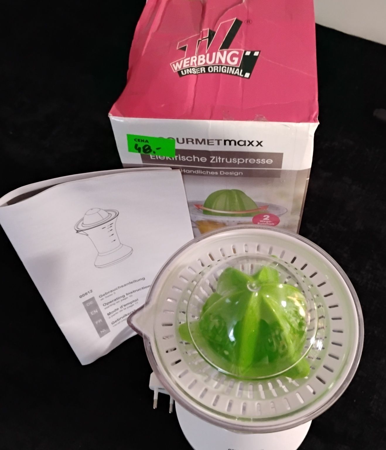 Nowa Wyciskarka do owoców firmy Gourmetmaxx 25W 0,5L poj.