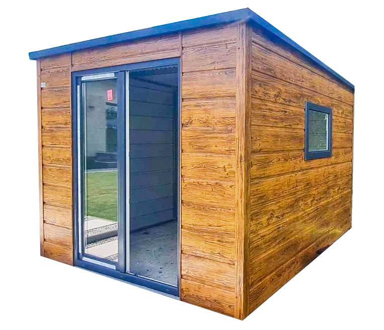 SCHOWEK DOMEK OGRODOWY 2X2,5M Okno Jasny Orzech Drewnopodobny TS743