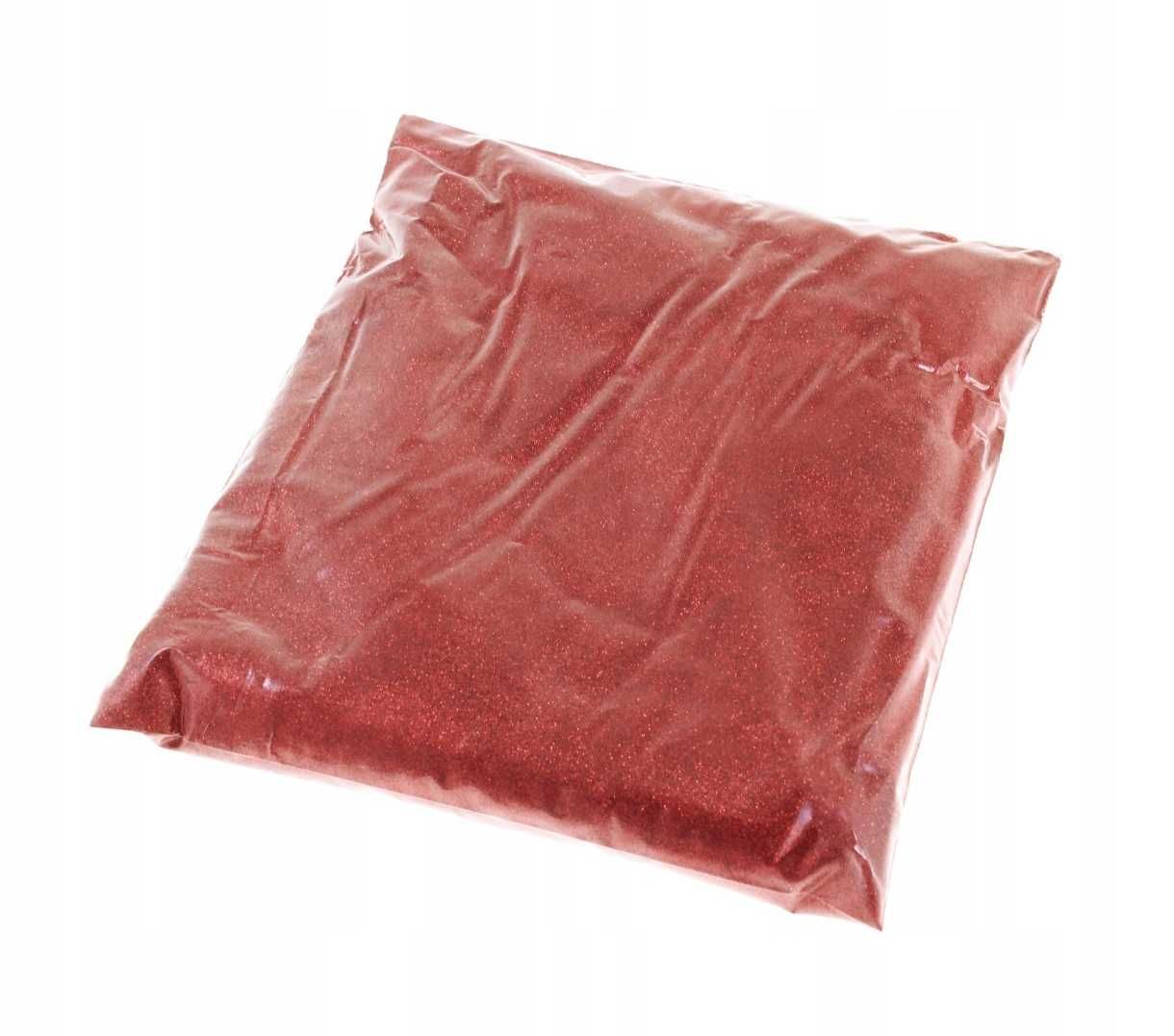 Czerwony Brokat Sypki do Fug Farb Ścian Dekoracyjny 1KG Ozdoby DIY