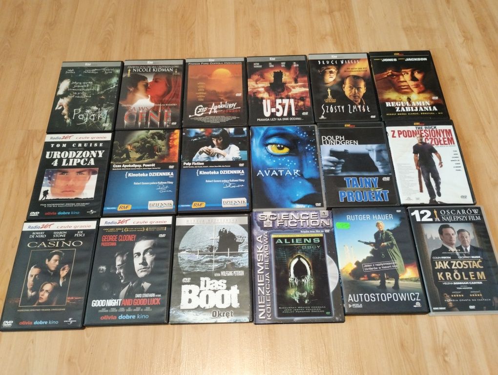 44 filmy DVD kinoteka dziennika, kino akcji, kosmos, na faktach,
