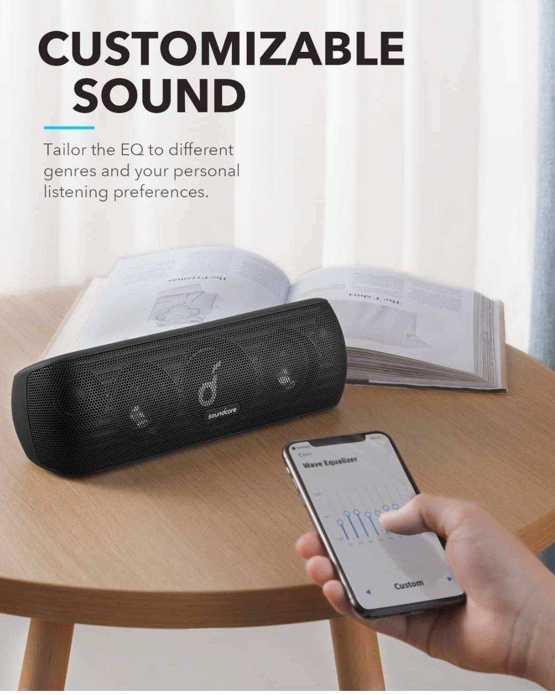 Soundcore motion + plus 30W 12h IPX7 EQ bass USB czarny nowy gwarancja