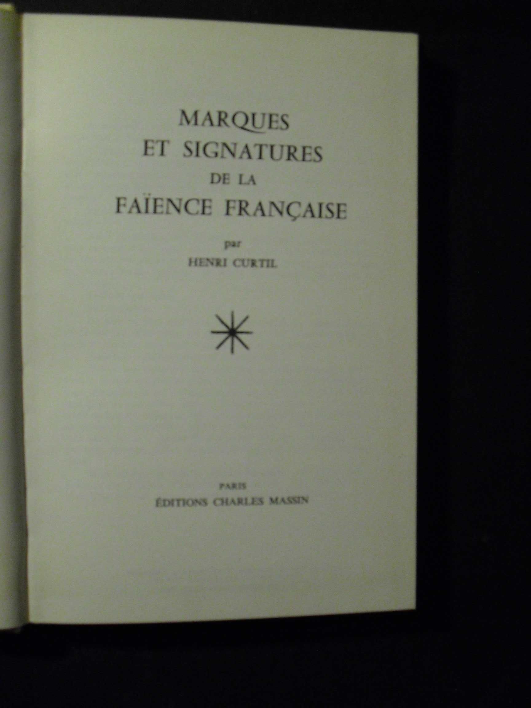 HENRI CURTIL-MARQUES-FAINCE FRANÇAISE