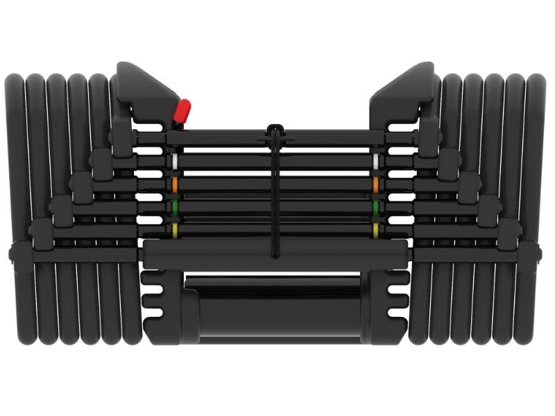 Conjunto Halteres Powerblock Pro-exp (22.5kg cada, expansíveis)