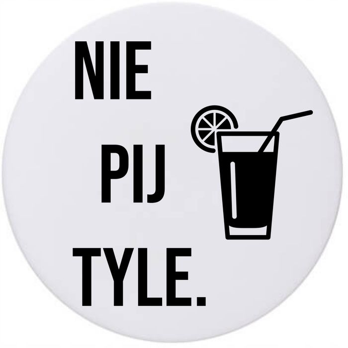 Podkładki ceramiczne pod Kubek x4 Kolorowa Śmieszny Napis