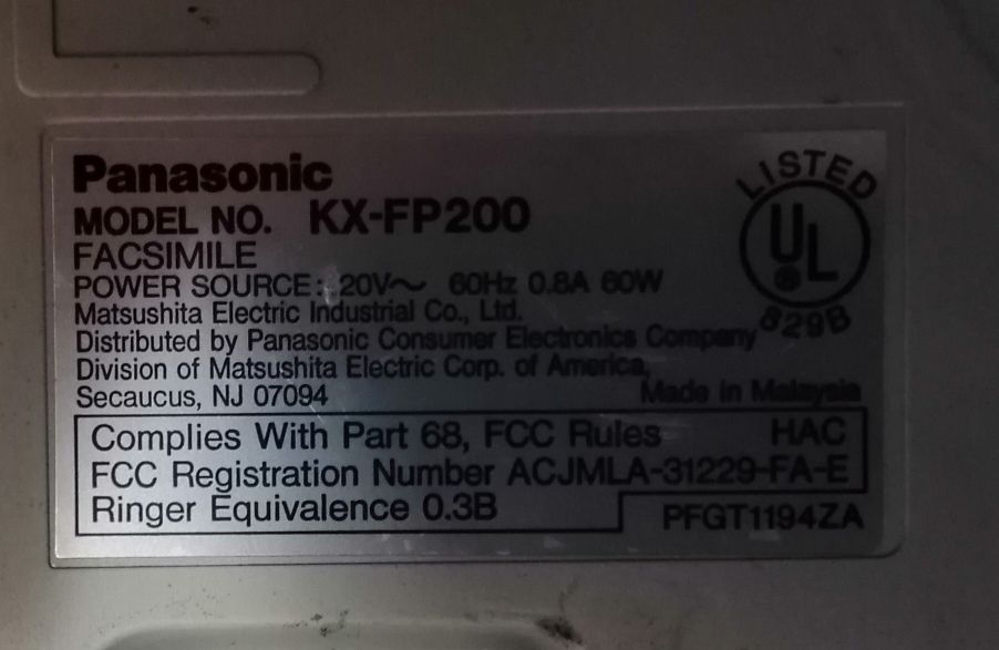 Продам телефон-факс Panasonic KX-FP200