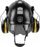 Kask Ochronny GREEN DEVIL 3w1 z Wizjerem i Nausznikami