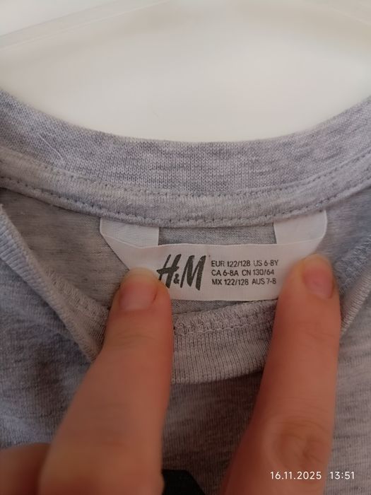 Cienka bluza H&M 122 128 Halloween