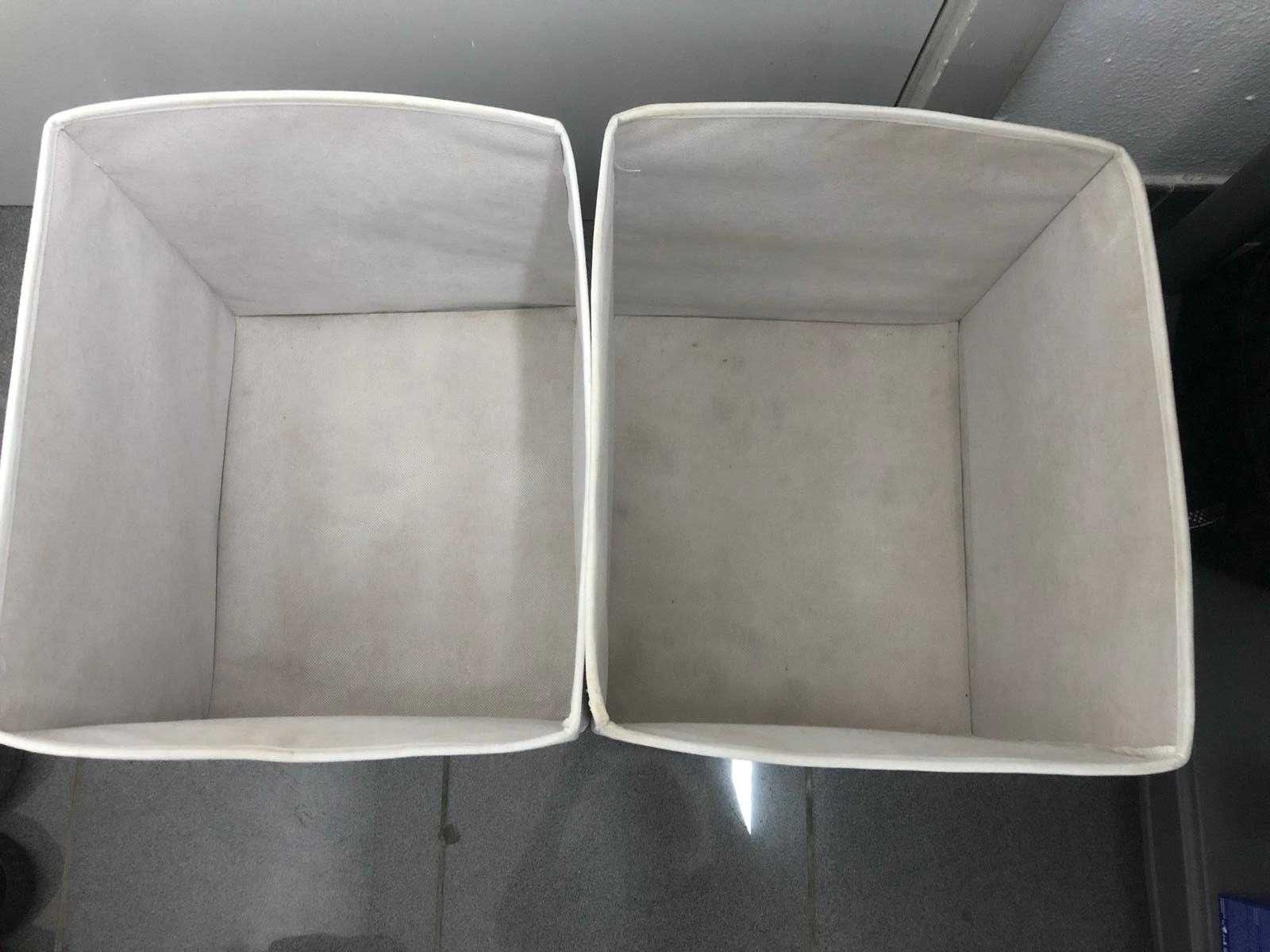 2 Caixas brancas dobráveis - Brancas