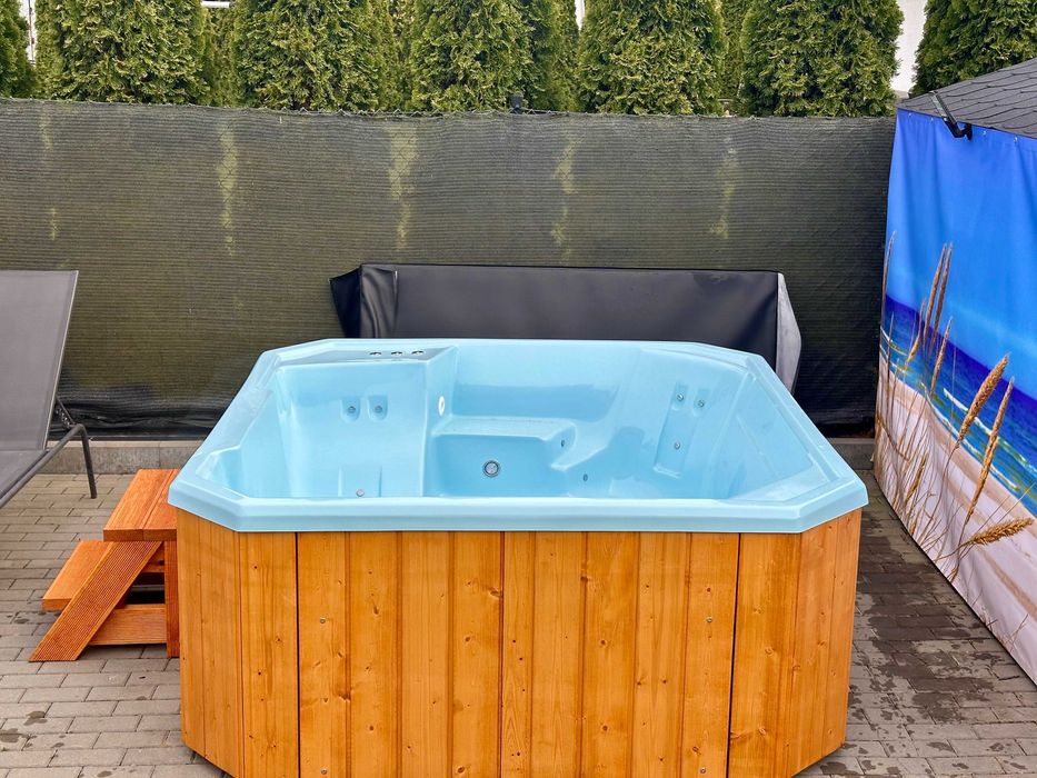 NOWE Jacuzzi ogrodowe SPA 5osob  202x192 LED masaże TRANSPORT GRATIS