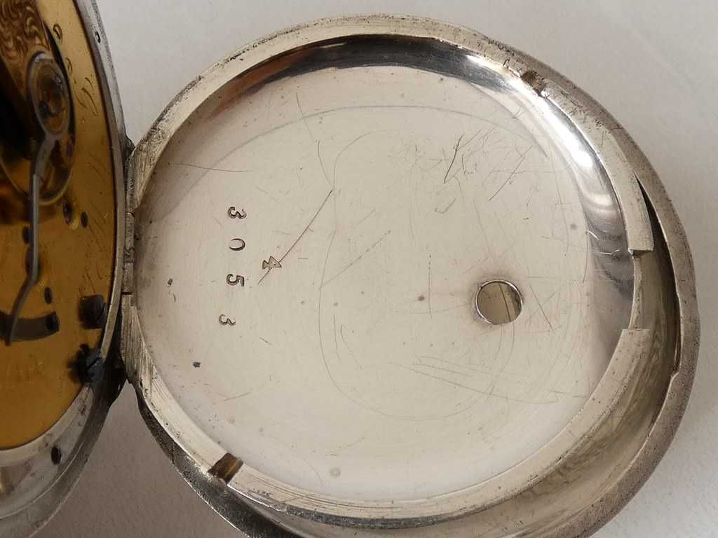 Zegarek kieszonkowy Elgin w srebrnej kopercie