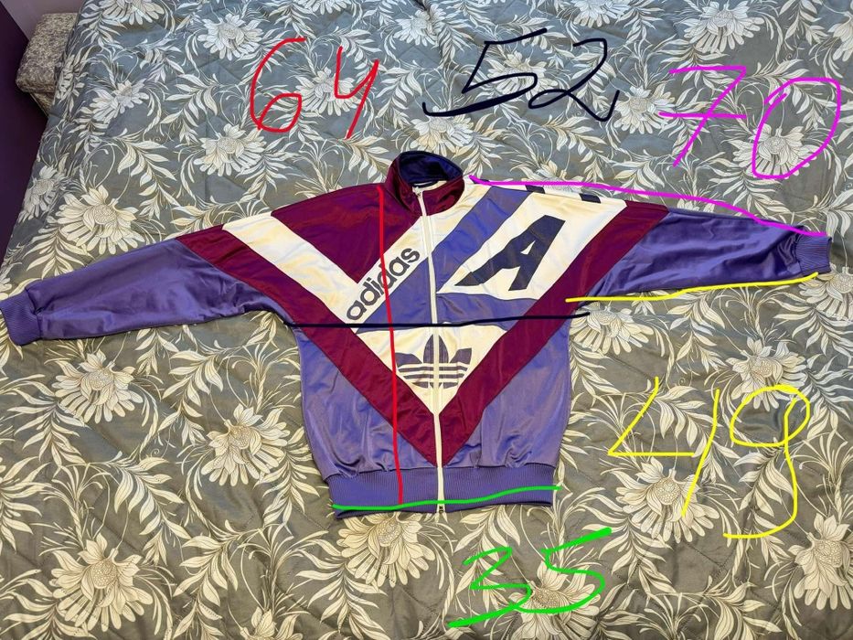 Bluza Adidas vintage retro roz M