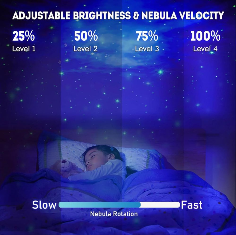 Astronauta Galaxy Star Projector Starry Night Light