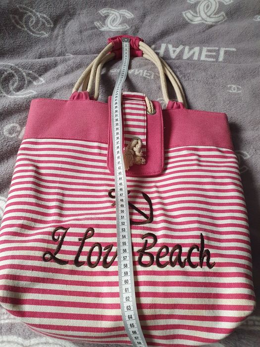 Torba plażowa fuksja