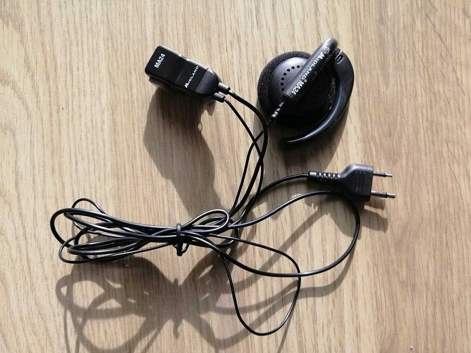 Midland MA24 / MA24-L mikrofonosłuchawka do radia CB, 2-PIN PTT/VOX