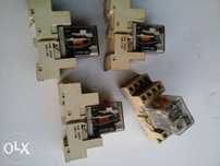 Rele com base bobine 220v. 24v