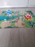 Smerfy - zestaw: figurki, domki, mapa