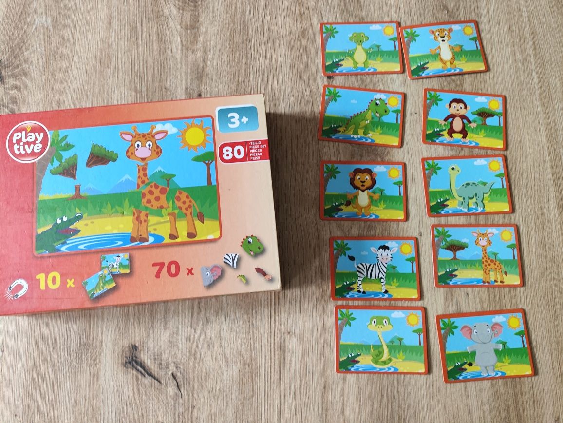 Puzzle, magnesy Safarii Playtive