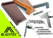 Aluminiowe zaślepki do parapetów zewnętrznych, super trwałość.