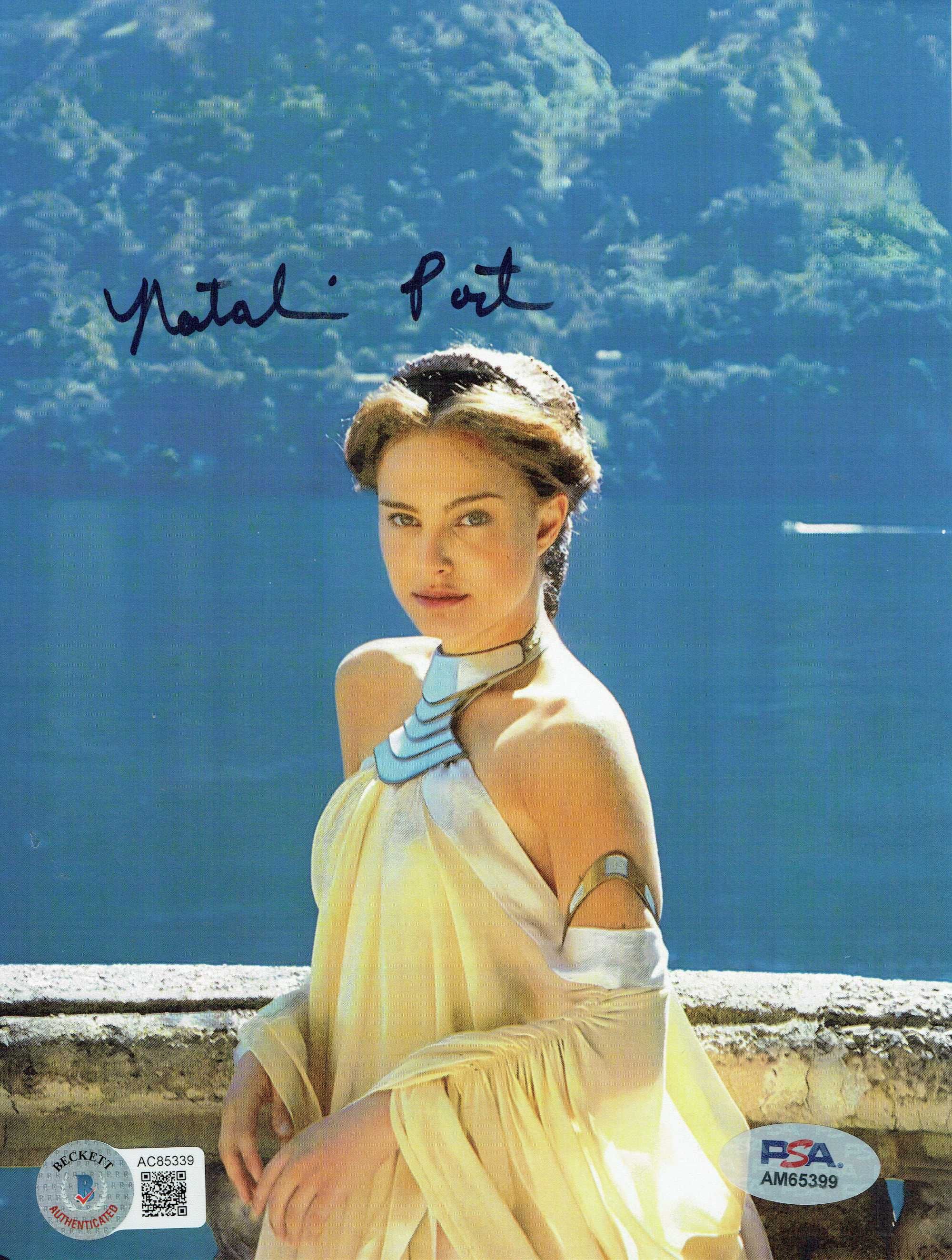 ! AUTOGRAF Natalie PORTMAN 15x20 cm Certyfik STAR WARS Gwiezdne Wojny