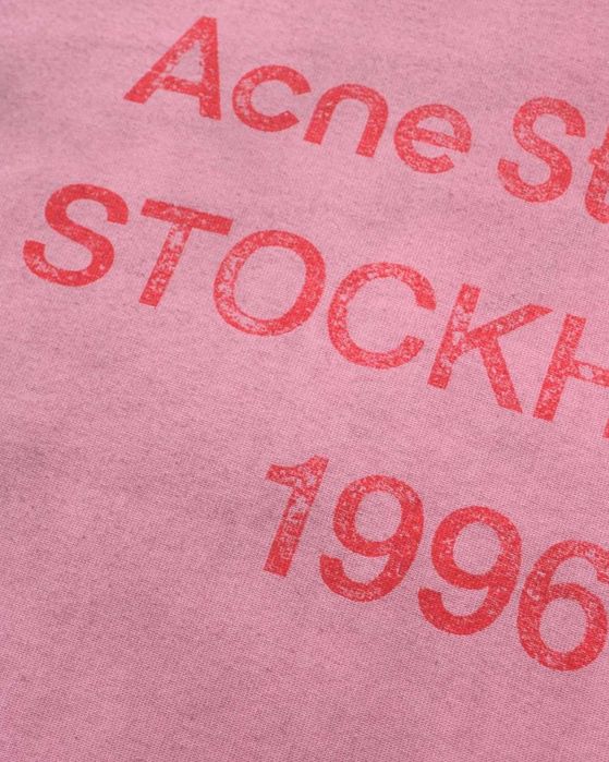 Футболка Acne Studios Exford 1996 T-Shirt Cotton Candy Pink/Red