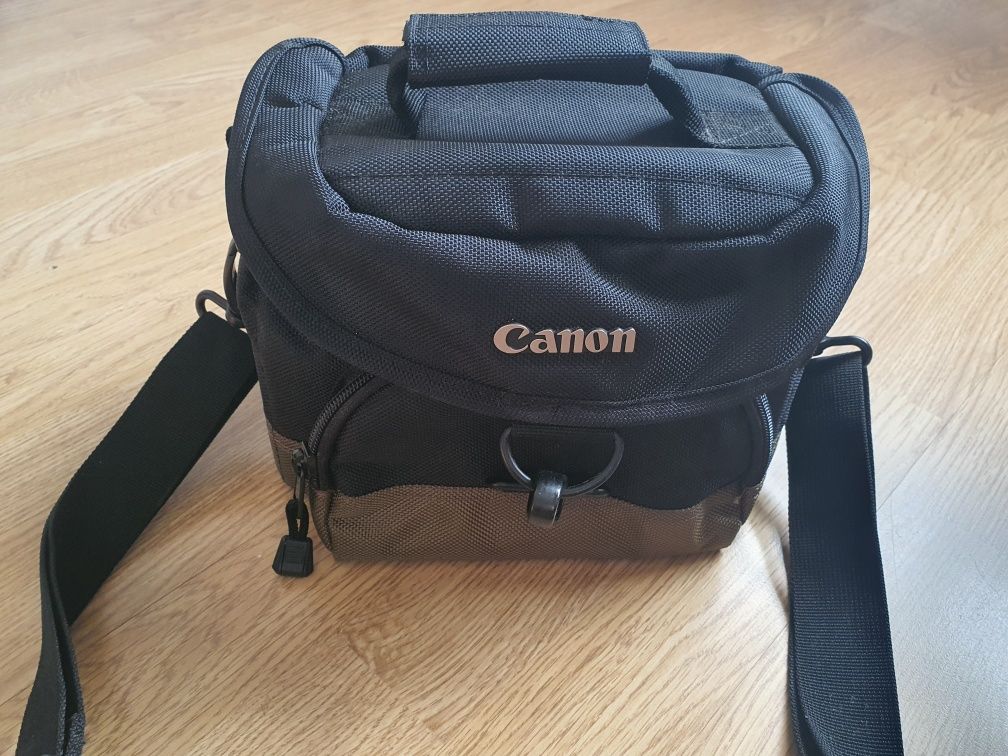 Bolsa nova Canon máquina fotográfica, objectiva  e acessórios