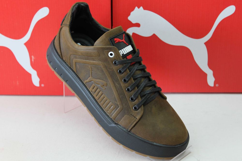 PUMA - кеды - кроссовки - кросівки из натуральной кожи (код:18-10кор.)