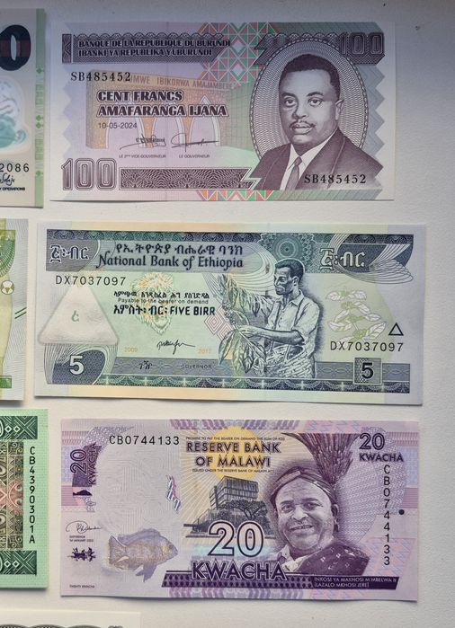 Набір банкнот Африки 1990 - 2000 років 11 бон без повторів UNC