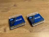 2x Łańcuch KMC X11SL złoty 118 ogniw