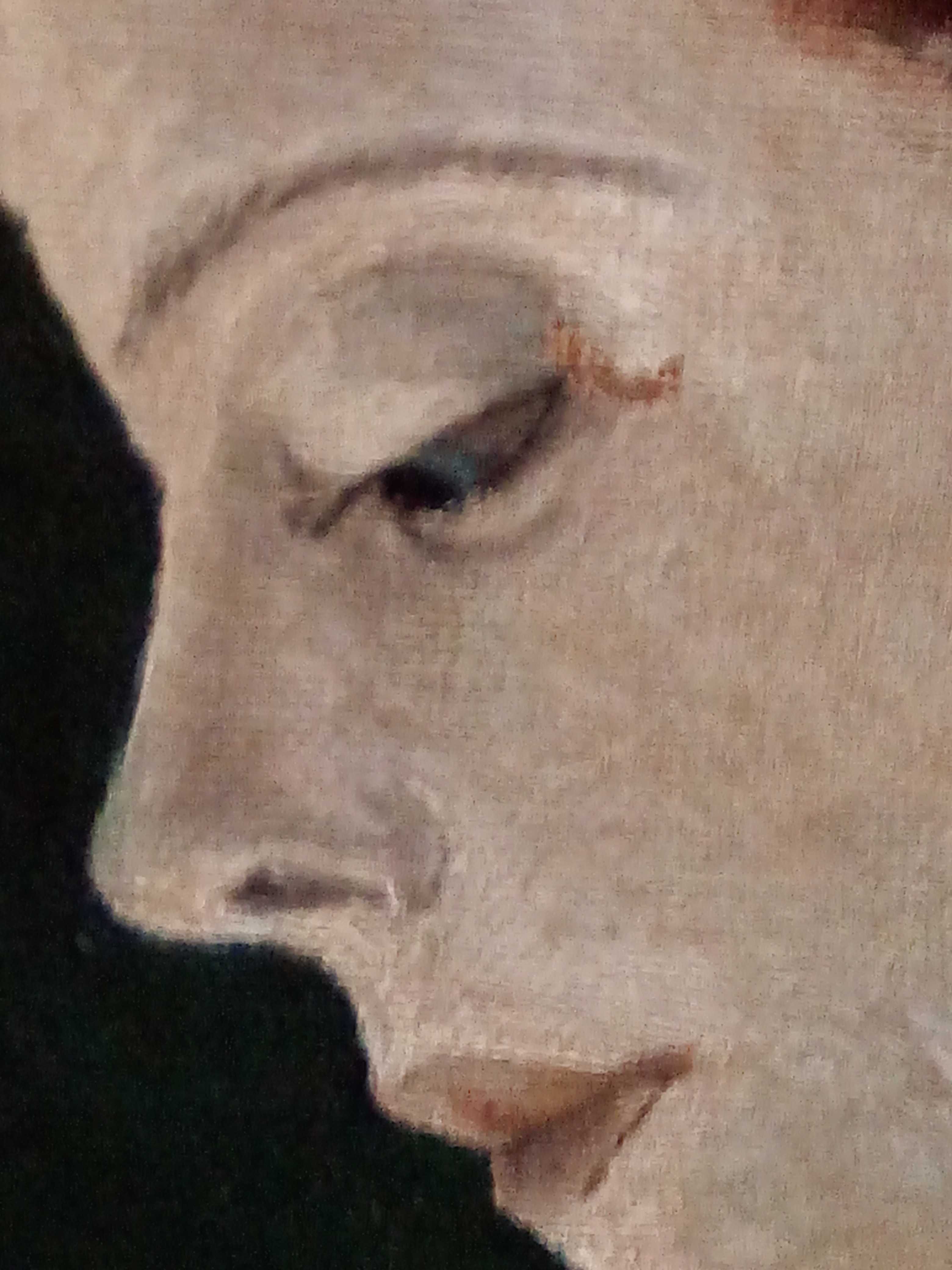 portret kobiety stary obraz olej na płótnie