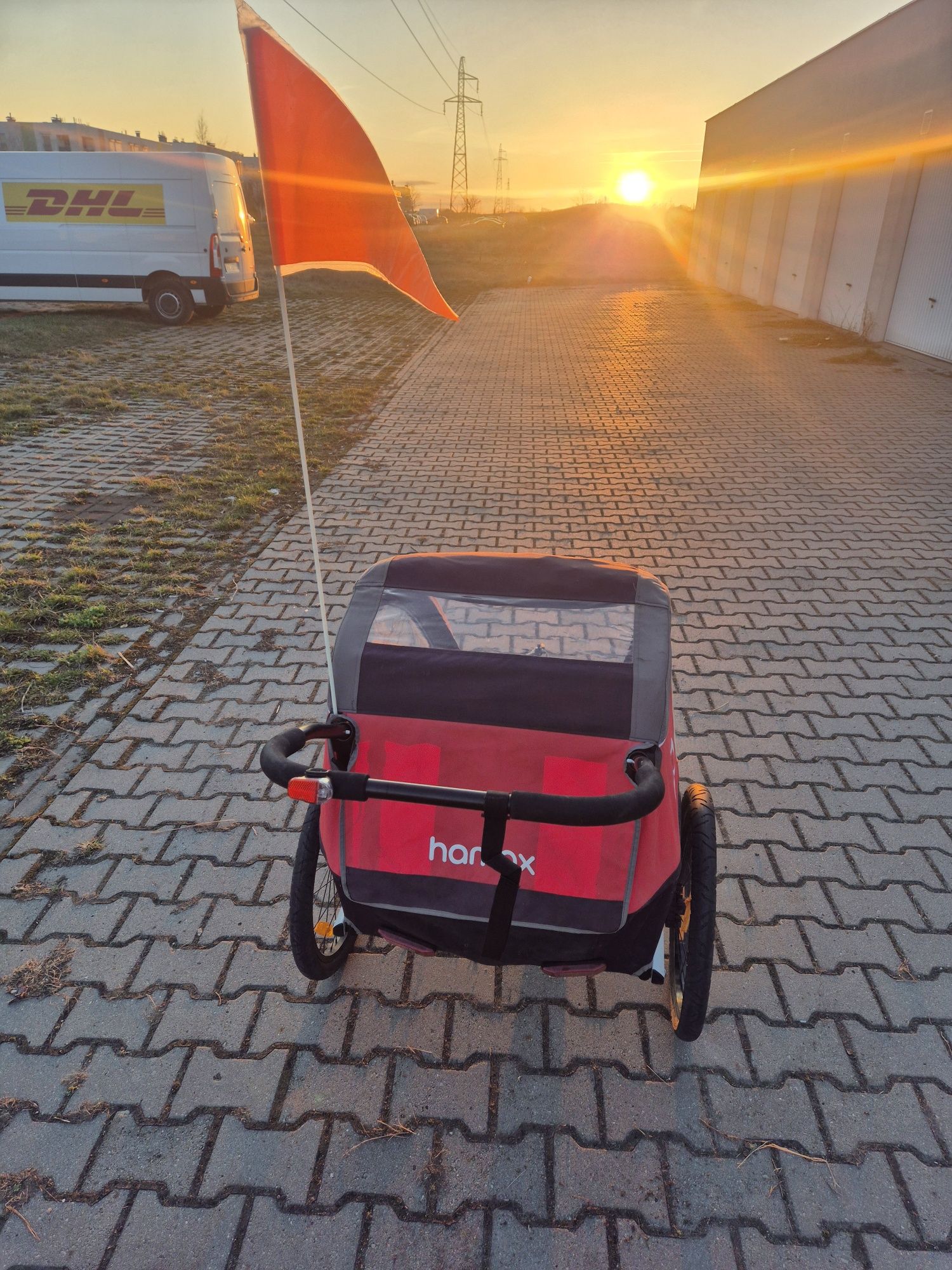 Przyczepka rowerowa i wózek hamax, dwu osobowa 2w1