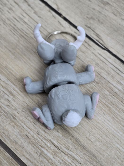 Mini Jackalope - Breloczek z Fantazją 3d - Brelok Druk3d fidget