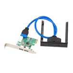 Komplet karta PCIe + panel przedni  I-Tec PCE22U3EXT - 2+2 USB3.0