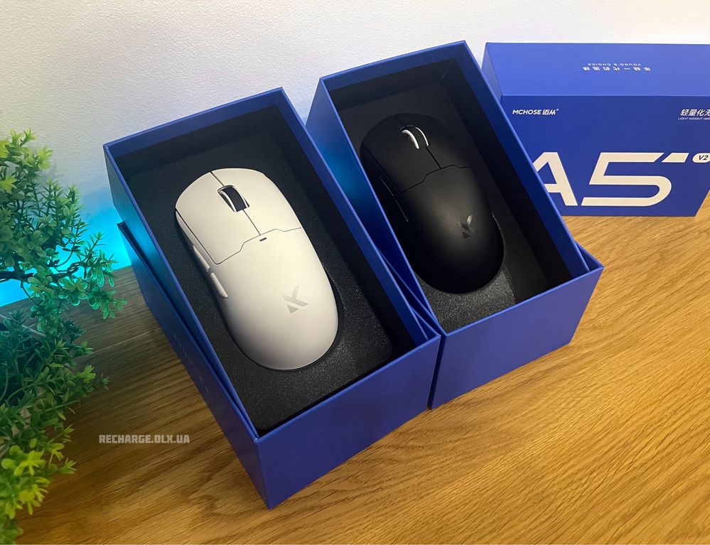 НОВІ Mchose A5 V2 ULTRA 4K/8K HZ PAW3395 | Ігрова Бездротова Мишка