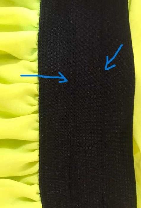 Neonowa długa spódnica, M