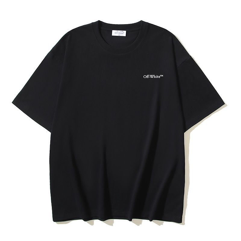 OFF-white футболка мужская оверсайз черная белая оригинал унисекс