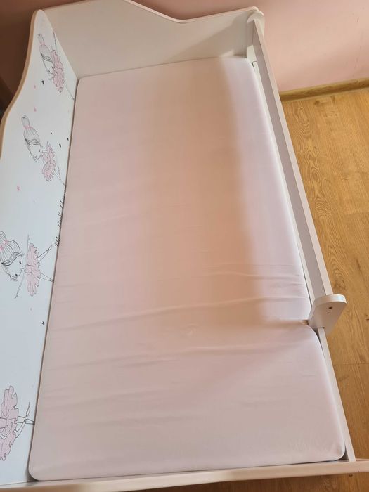 łóżko dla dziewczynki baletnica, materac,dodatkowy bok~ śliczne zobacz