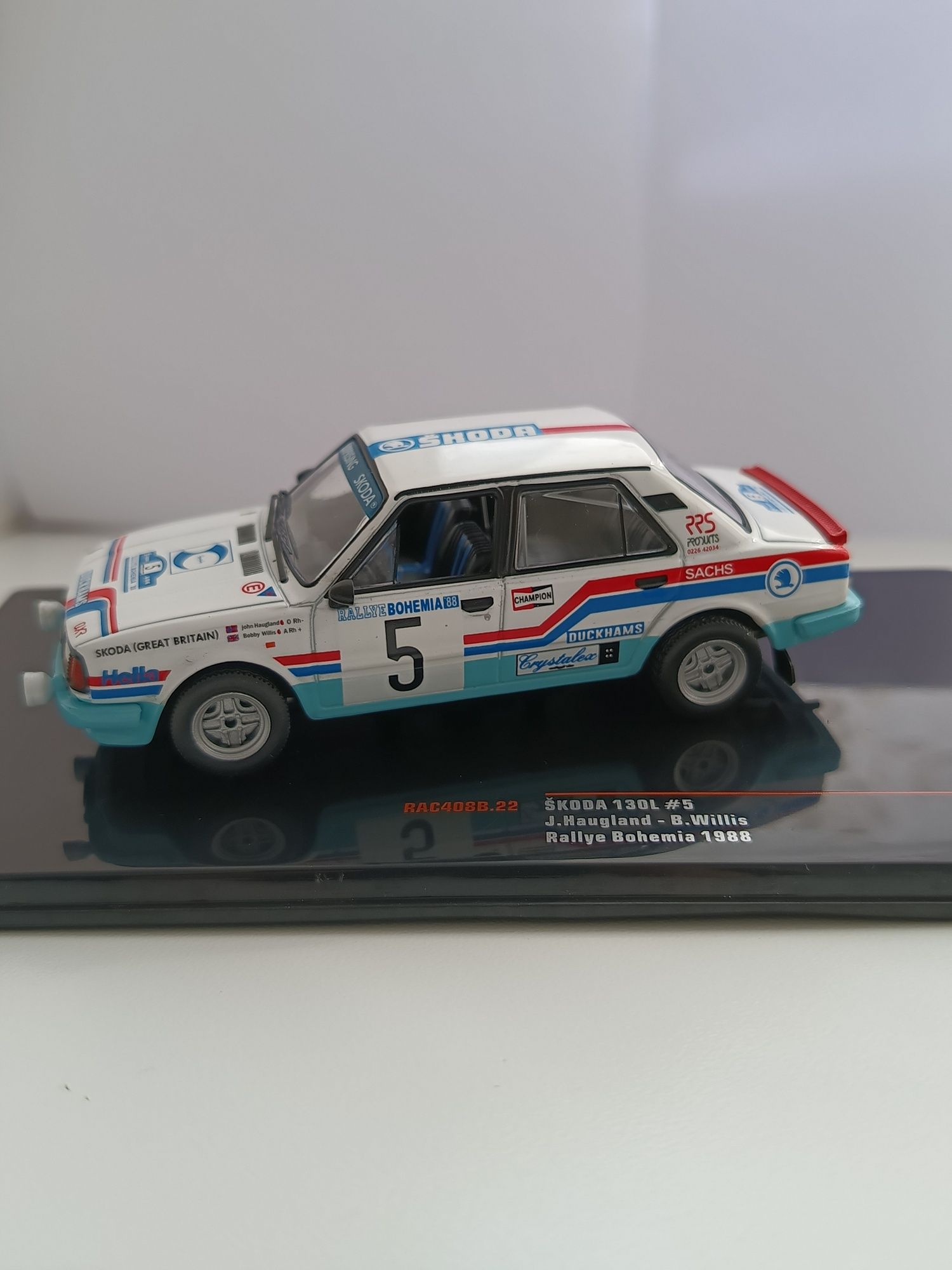 Skoda 130L - Rally Bohemia 1988. IXO. 1:43.