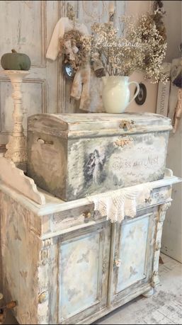 Kufer vintage Shabby chic